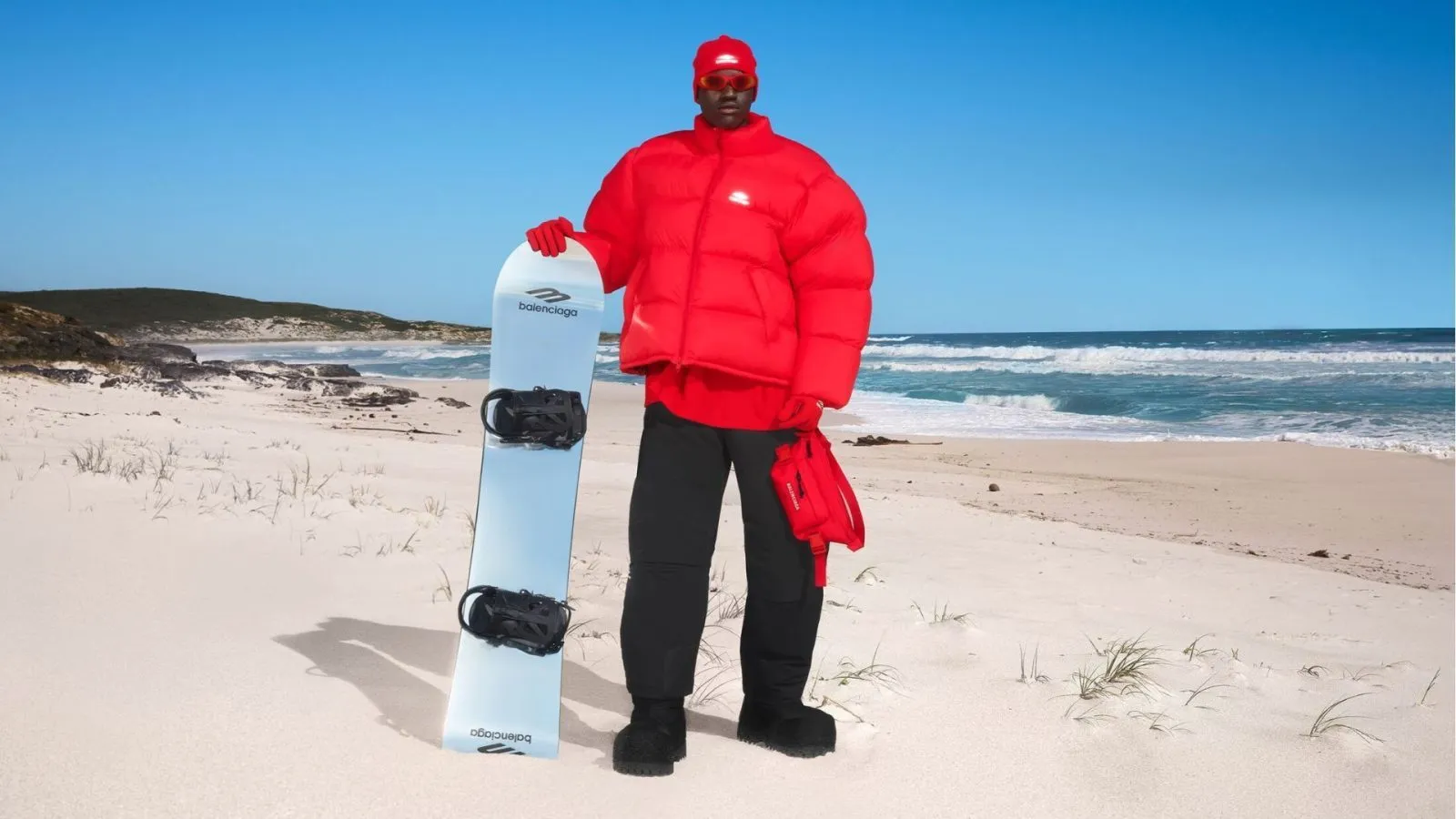 Balenciaga beach fashion campaign